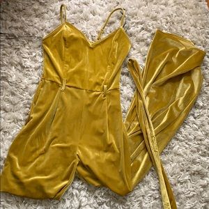 Forever 21 Mustard Color Jumpsuit